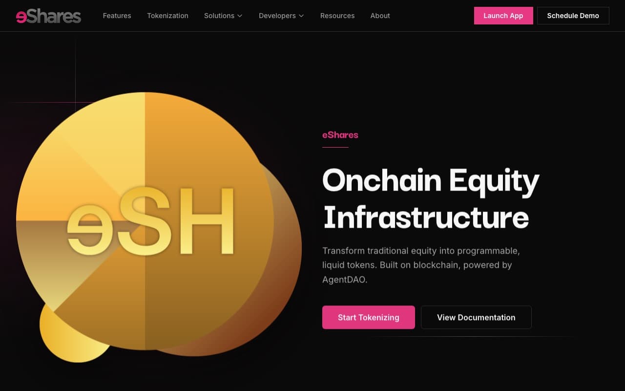 eShares.com home page